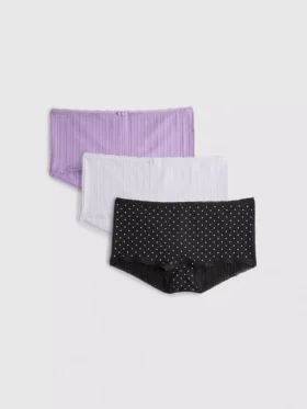 3 kpl:n pakkaus saumattomia mini-poikashortseja