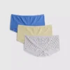 3 kpl pointelle-mallisia mini-pojashortseja