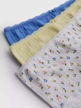3 kpl pointelle-mallisia mini-pojashortseja