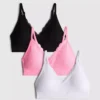 3 kpl saumattomia pitsireunaisia braletteja