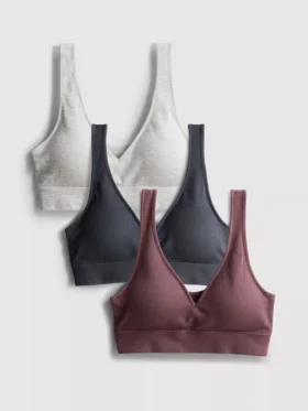 3 kpl saumattomia V-kaula-braletteja