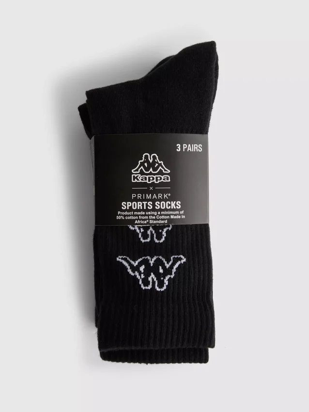 3-pakkaus Kappa x Primark -urheilusukat