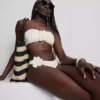 3D-kukallinen bandeau-bikiniliivi