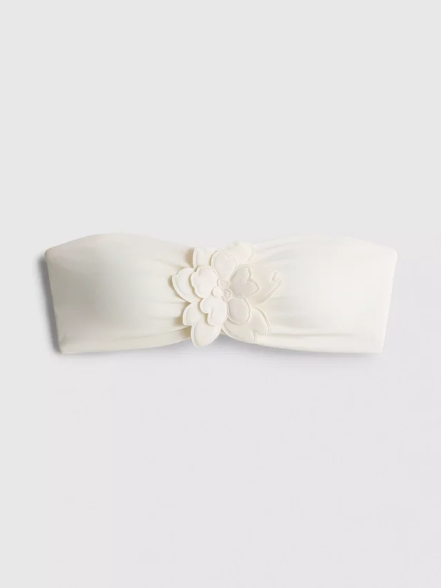 3D-kukallinen bandeau-bikiniliivi