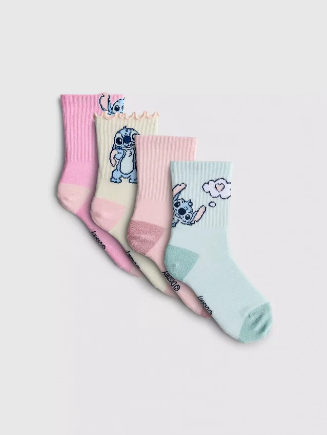 4-pakkaus Disneyn Stitch-nilkkasukat