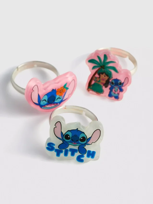 5 kpl:n pakkaus Disneyn Stitch-riipusormuksia