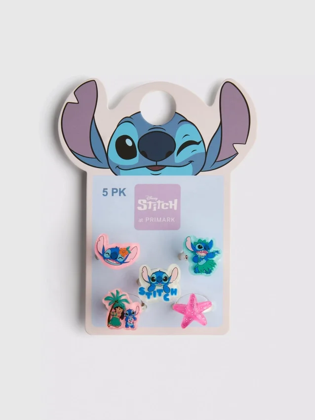 5 kpl:n pakkaus Disneyn Stitch-riipusormuksia