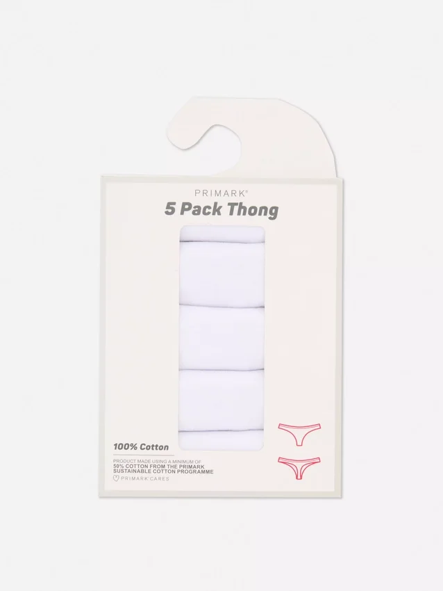5-pakkaus välttämättömiä string-alushousuja