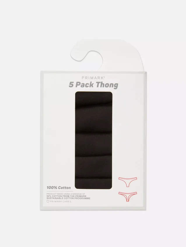 5-pakkaus välttämättömiä string-alushousuja