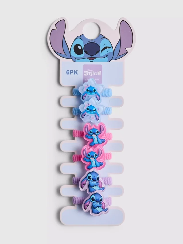 6 kpl:n pakkaus Disneyn Stitch-poninhäntäpidikkeitä
