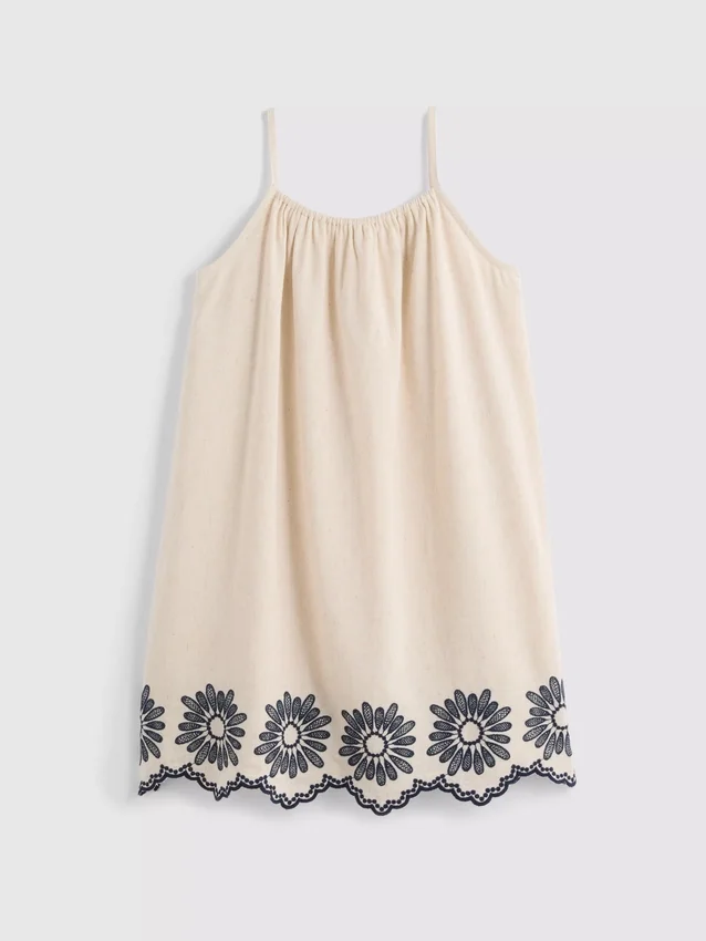 7–15 v. | brodeerattu cami-tyylinen smock-mekko