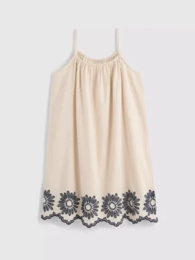 7–15 v. | brodeerattu cami-tyylinen smock-mekko