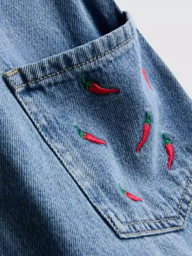 7–15 v. | brodeeratut denim-haalarit