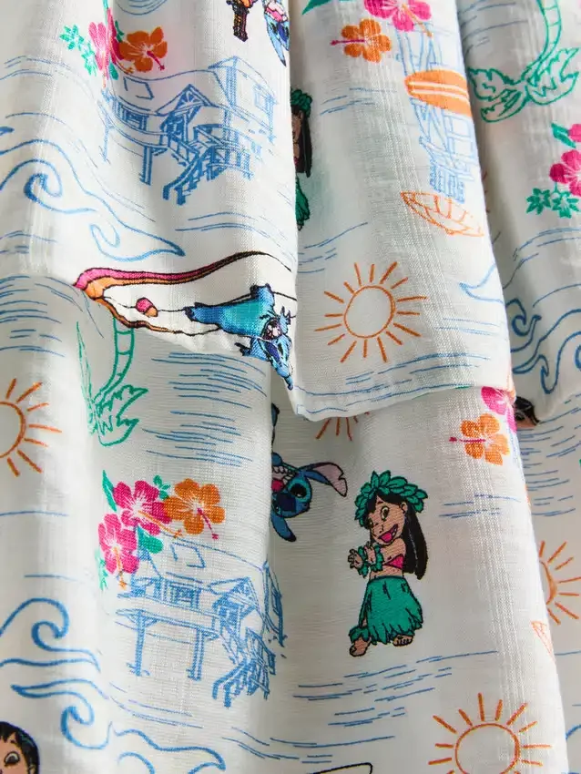 7–15 v. | Disneyn Stitch-paita ja Rara-hame -seti