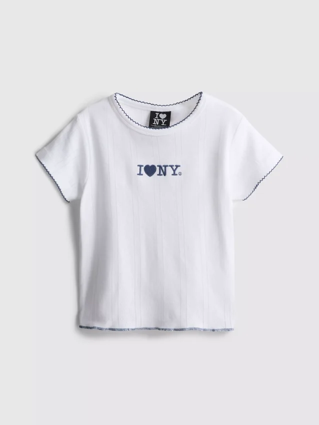 7–15 v. | ”I Love New York” -brodeerattu t-paita