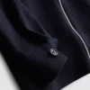 7–15 v. | jacquard-vetoketjullinen takki ja collegehousut -setti