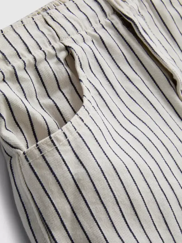 7–15 v. | raidallinen denim-hihaton toppi ja Shortsit -seti