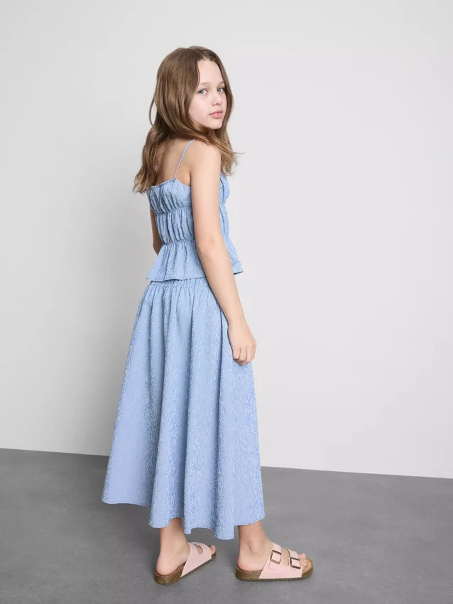 7–15 v. | ruudullinen midi-hame