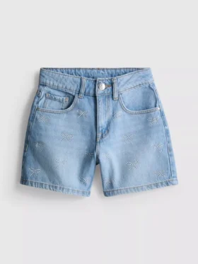 7–15 v. | strassikoristeiset denimshortsit