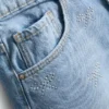 7–15 v. | strassikoristeiset denimshortsit