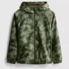 7–15-vuotiaille | camouflage-kuvioinen vetoketjullinen urheilutakki