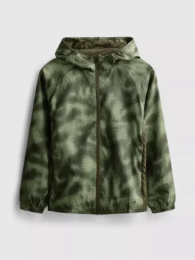 7–15-vuotiaille | camouflage-kuvioinen vetoketjullinen urheilutakki
