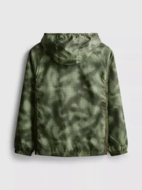 7–15-vuotiaille | camouflage-kuvioinen vetoketjullinen urheilutakki