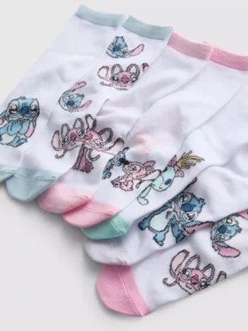 7 kpl:n pakkaus Disneyn Stitch-nilkkasukat