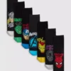 7 kpl:n pakkaus Marvel-nilkkasukat