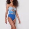 Aukollinen bandeau-uimapuku