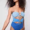 Aukollinen bandeau-uimapuku