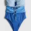 Aukollinen bandeau-uimapuku