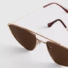 Aviator-tyyliset metallikehyksiset aurinkolasit