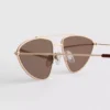 Aviator-tyyliset metallikehyksiset aurinkolasit