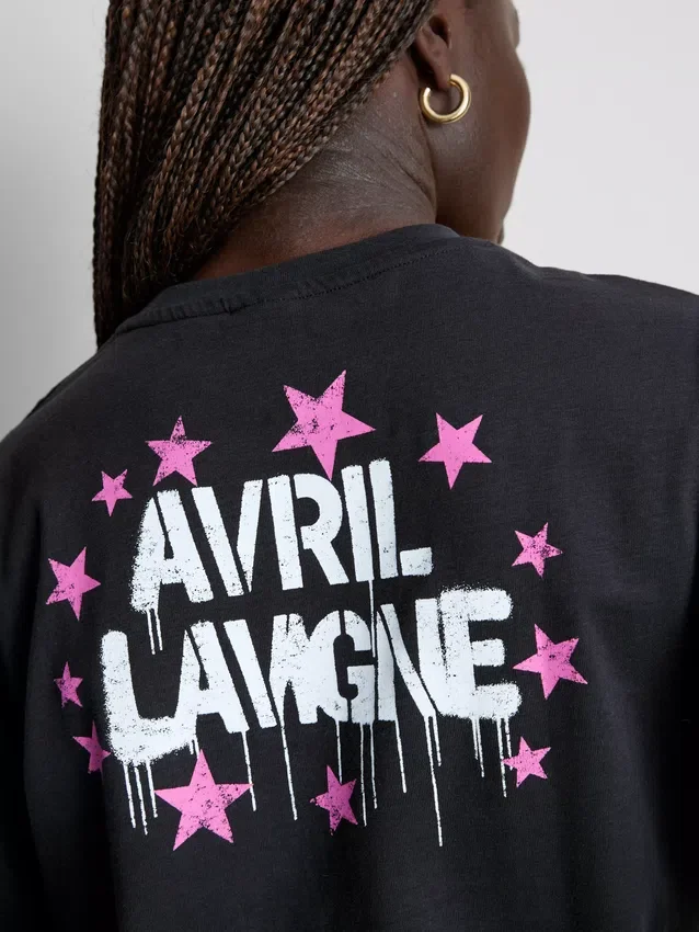 Avril Lavignen graafinen puuvillapaita
