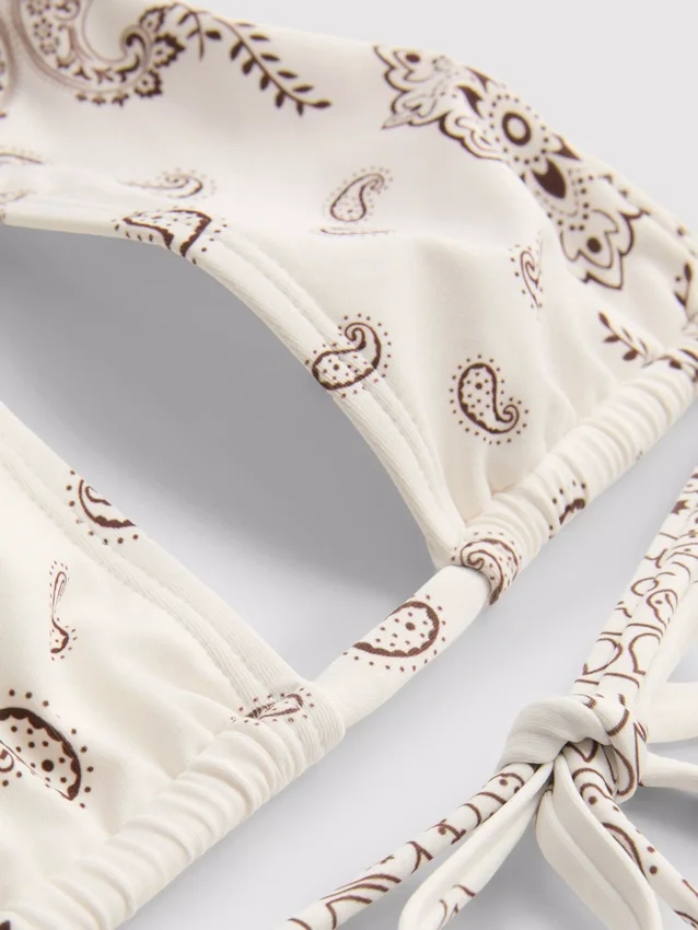 Bandana-kuvioinen halterneck-bikiniliivi