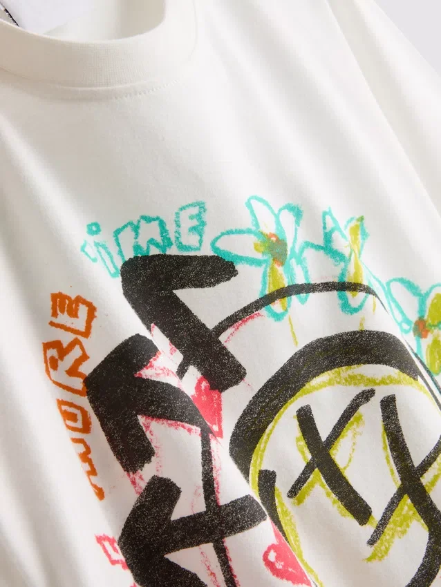 Blink 182:n rento puuvillainen logopaita