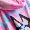 Bluey-huppuponcho froteekankaasta