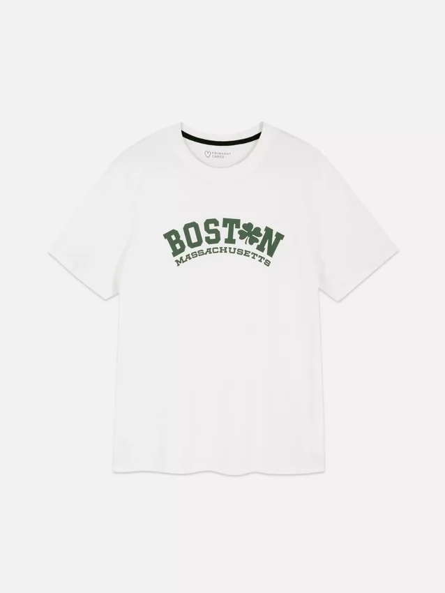 Boston-kuvioinen t-paita