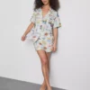 Boyfriend-malliset lyhyet pyjamat