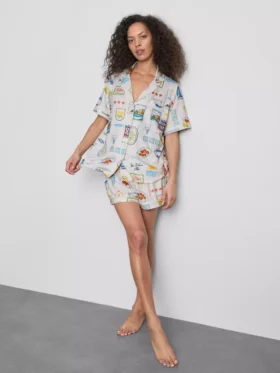 Boyfriend-malliset lyhyet pyjamat