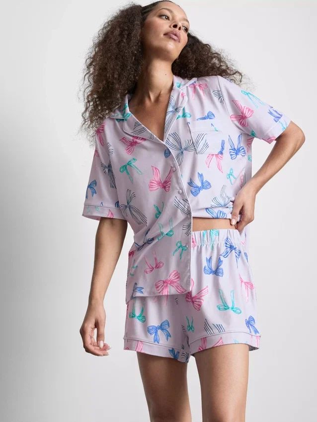 Boyfriend-malliset lyhyet pyjamat