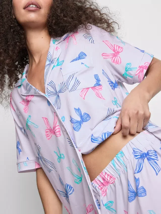 Boyfriend-malliset lyhyet pyjamat