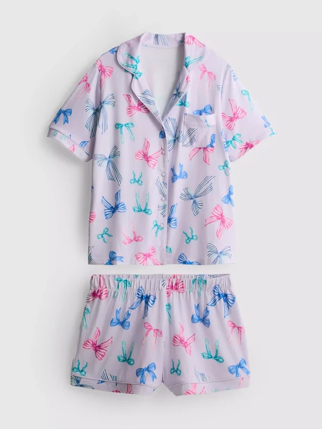Boyfriend-malliset lyhyet pyjamat
