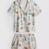 Boyfriend-malliset lyhyet pyjamat