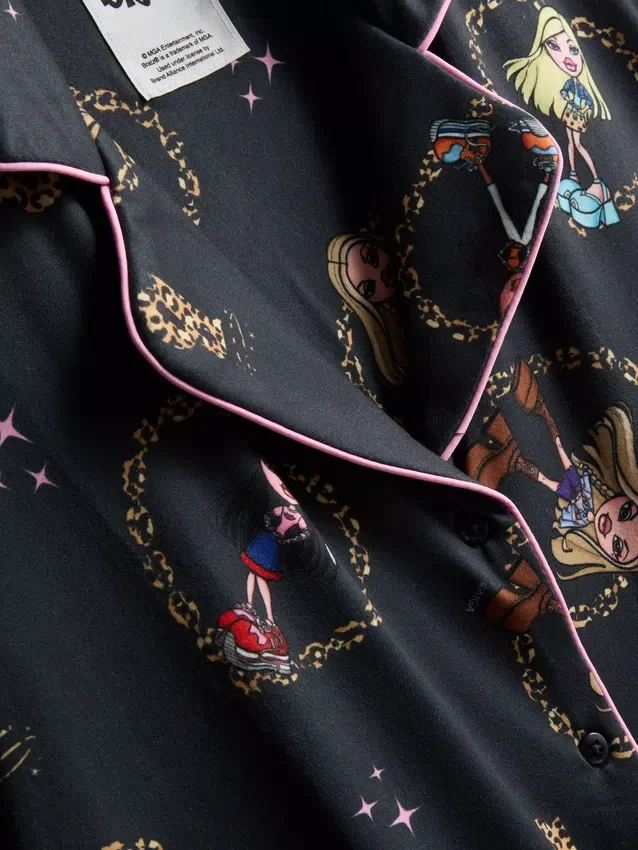 Bratz-grafiikkapaitaiset boyfriend-malliset lyhyet pyjamat