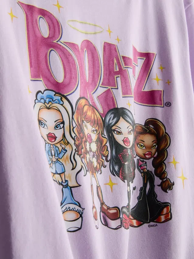 Bratz-puuvillaiset graafiset lyhythihaiset pyjamat