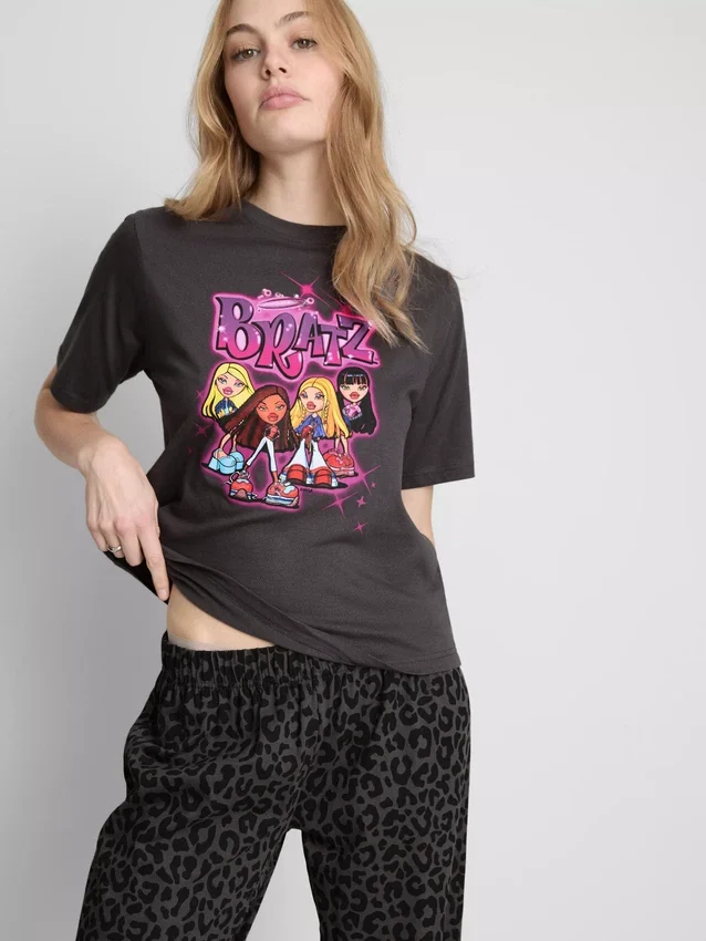 Bratz-puuvillaiset leopardikuvioiset pyjamat