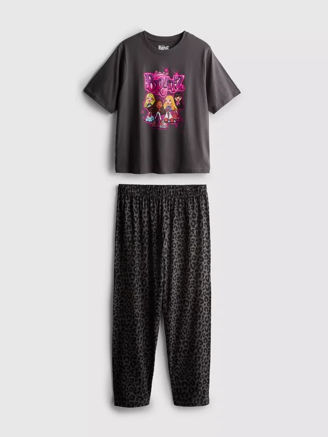 Bratz-puuvillaiset leopardikuvioiset pyjamat