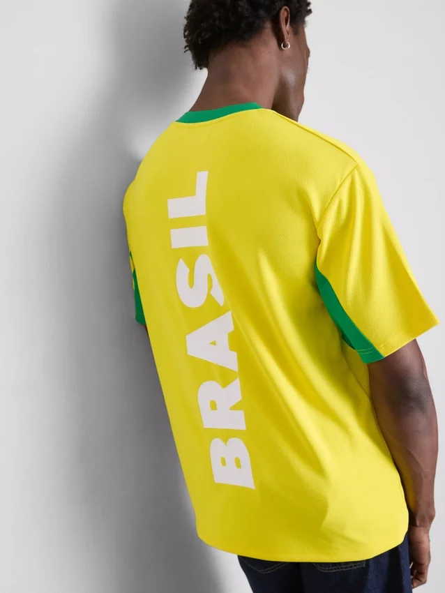 Brazil-lyhythihainen verkkopaita